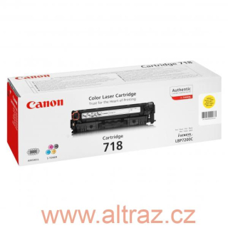 Canon originální toner 718 Y